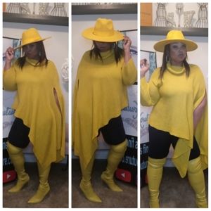 Yellow Swing One Sleeve Sweater
